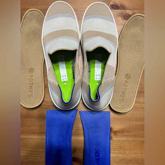 Rothy’s “The Sneaker” Birch Stripe size 9 - Picture 3 of 6